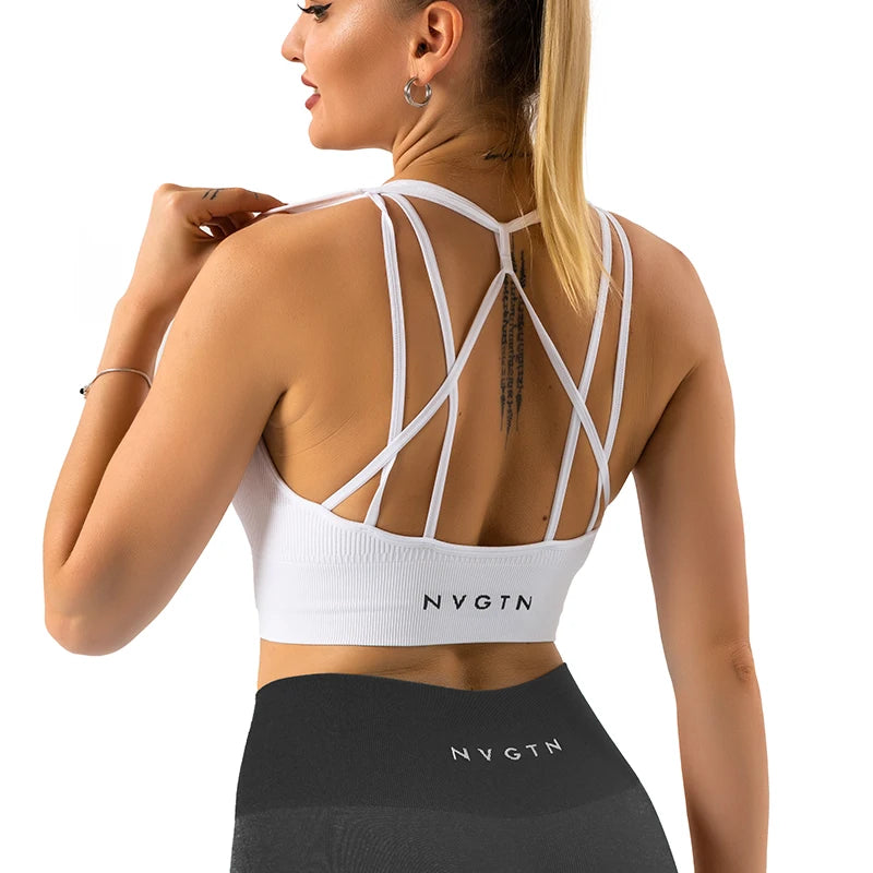 NVGTN Galaxy Ribbed Seamless Top