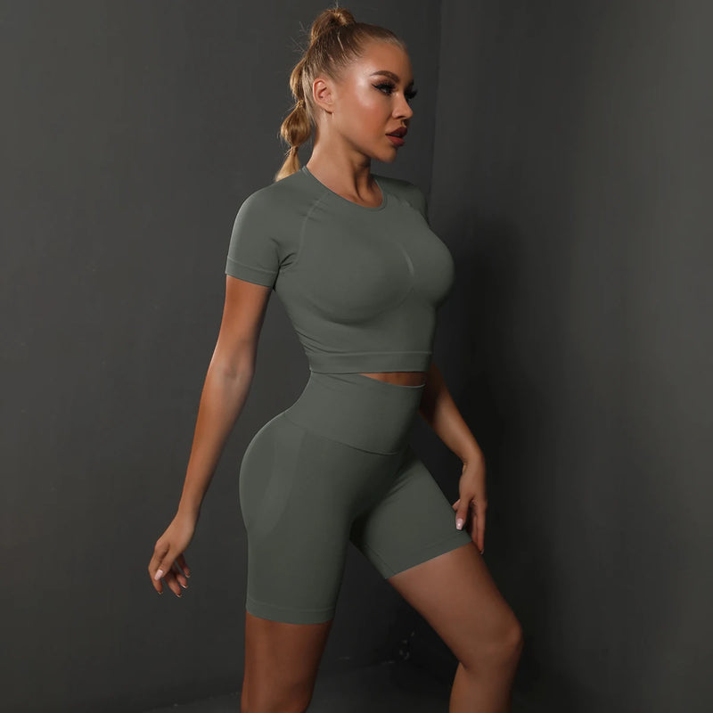 Ruth | Sport Top and Hight Waist Short Suit