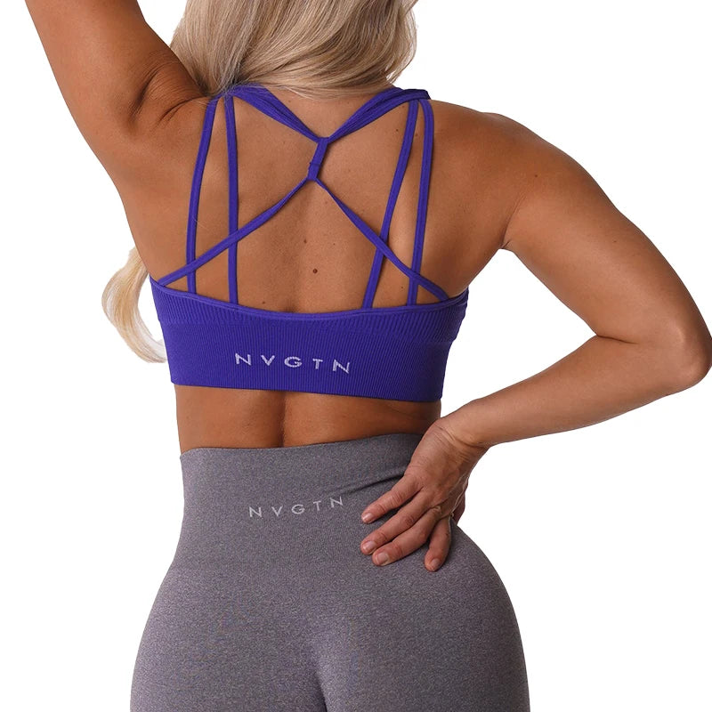 NVGTN Galaxy Ribbed Seamless Top