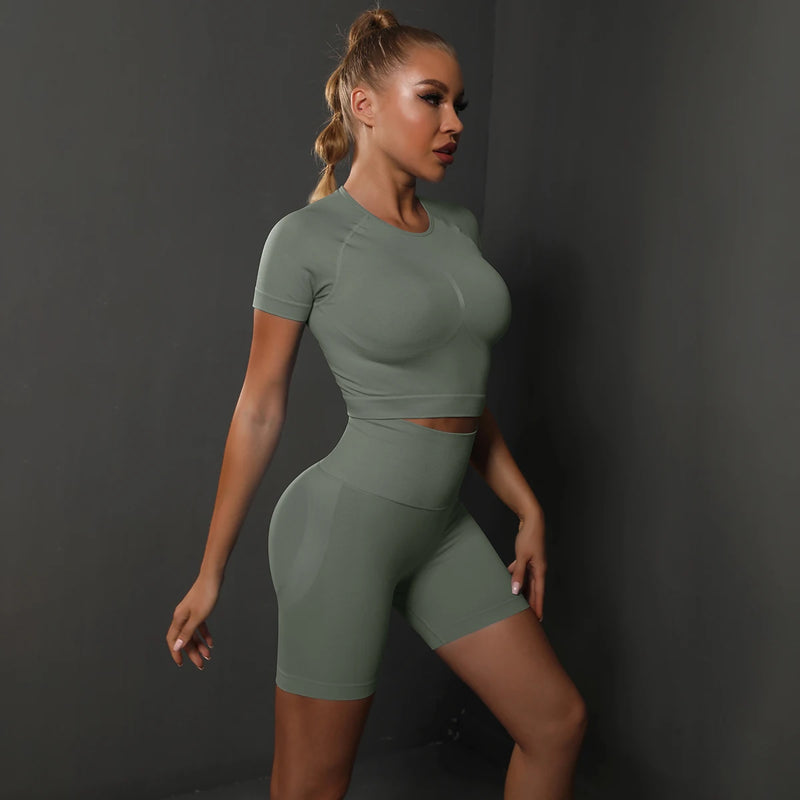 Ruth | Sport Top and Hight Waist Short Suit